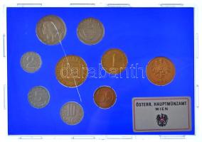 Ausztria 1983. 2gr-20Sch (8xklf) forgalmi sor + Bécsi Verde zseton, eredeti tokban T:PP sérült tok
...