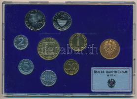 Ausztria 1984. 2gr-20Sch (8xklf) forgalmi sor + Bécsi Verde zseton, eredeti tokban T:PP
Austria 198...