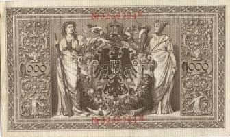 Német Birodalom / Császárság 1910. 1000M (4x) egymás utáni sorszámokkal T:II