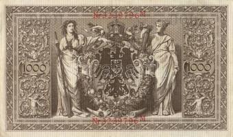 Német Birodalom / Császárság 1910. 1000M (4x) egymás utáni sorszámokkal T:II