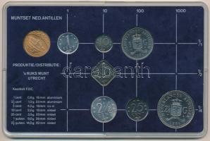 Holland Antillák 1984. 1c - 2 1/2G (7xklf) forgalmi sor + "Rijks Munt" emlékérem műanyag d...
