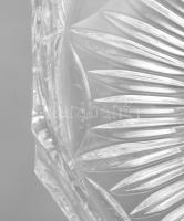 Kristály kínáló, jelzés nélkül, hibátlan, d: 20 cm