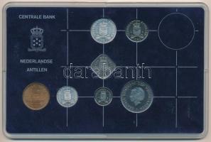 Holland Antillák 1983. 1c - 1G (6xklf) forgalmi sor + Rijks Munt zseton műanyag dísztokban T:1 Netherlands Antilles 1983. 1 Cent - 1 Gulden (6xdiff) coin set + Rijks Munt token in original plastic case C:UNC