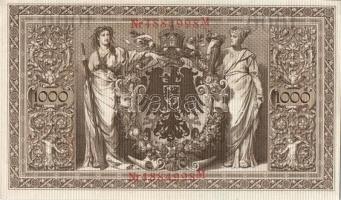 Német Birodalom / Császárság 1910. 1000M (2x) egymás utáni sorszámokkal T:II+(egyszer hajtva, törve ...