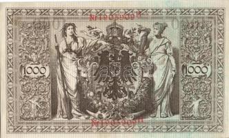 Német Birodalom / Császárság 1910. 1000M (4x) egymás utáni sorszámokkal T:II