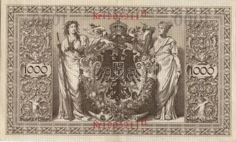 Német Birodalom / Császárság 1910. 1000M (4x) egymás utáni sorszámokkal T:II
