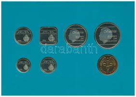 Aruba 1994. 5c - 2 1/2Fl (6xklf) forgalmi sor + "Aruba" zseton szettben, karton dísztokban...