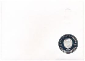 Észak-Korea 1996. 500W Ag "Labdarúgó-világbajnokság - Franciaország 1998" részben multicol...