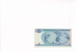 Zimbabwe 1994. 2$, felbélyegzett borítékban, bélyegzéssel T:UNC Zimbabwe 1994. 2 Dollars in envelope...