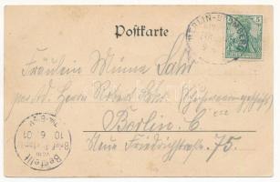 1901 Czarnków, Scharnikau, Czarnikau; Eisenbahnbau durch die Gorayer Berge / railway line constructi...