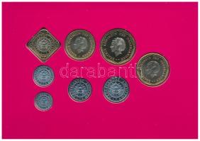 Holland Antillák 1999. 1c - 5G (8xklf) forgalmi sor szettben, karton és műanyag dísztokban T:1 Nethe...