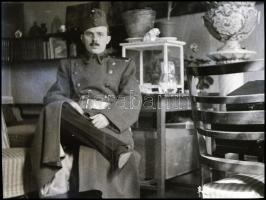 Katonák a II. világháborúban, 5 db síkfilm negatív, 6×6 cm