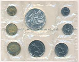 Franciaország 1973. 1c-10Fr (8xklf) forgalmi sor fóliacsomagolásban, közte 10Fr Ag "Herkules cs...