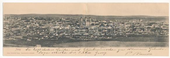 1905 Iasi, Jasi, Jassy, Jászvásár; 2-tiled folding panoramacard. Oscar Grünberg (EK)