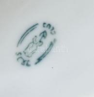 Jegesmedve. Román porcelán figura, jelzett, hibátlan 20 cm