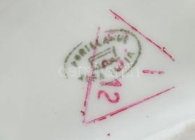 Jegesmedve. Román porcelán figura, jelzett, hibátlan 20 cm