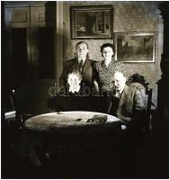 Lakásbelsők, 5 db fotónegatív, 6×6 cm