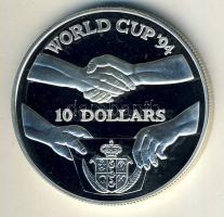 Niue 1991. 10$ "Labdarúgó VB" Ag T:PP