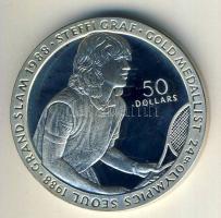 Niue 1989. 50$ "Steffi Graf" Ag T:PP