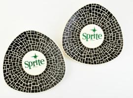 2 db Sprite műanyag reklám tányér. Jelzett 38 cm