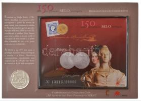Portugália 2003. 5E Ag "Az első portugál levélbélyeg 150. évfordulója" díszcsomagolásban, ...