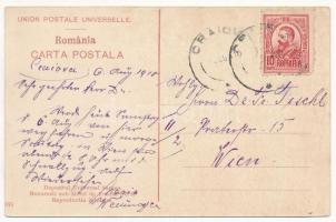 1910 Craiova, Strada Unirei / street view, shops of J. Benvenisti, Thoma Demetrescu (EK)