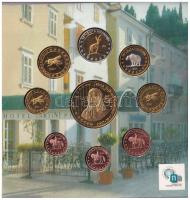 Szlovénia 2004. 1c-5EUR próbaveretek, szettben, díszkiadásban T:PP apró patina Slovenia 2004. 1 Cent...