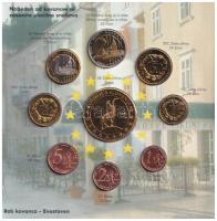 Szlovénia 2004. 1c-5EUR próbaveretek, szettben, díszkiadásban T:PP apró patina Slovenia 2004. 1 Cent...