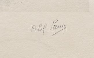 Pann, Abel (1883-1963): Káin, a menekülő (Fugitive and vagabond shalt thou be on earth). Litográfia,...