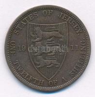 Jersey 1911. 1/12Sh bronz "V. György" T:VF,F kis ph.
Jersey 1911. 1/12 Shilling bronze &q...
