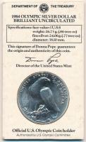 Amerikai Egyesült Államok 1984P 1$ Ag "XXIII. Nyári Olimpiai Játékok, Los Angeles" eredeti...
