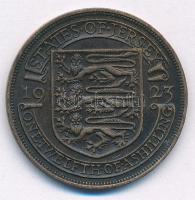 Jersey 1923. 1/12Sh bronz "V. György" T:XF,VF Jersey 1923. 1/12 Shilling bronze "Geor...