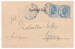 1899 (Vorläufer) Vöröstoronyi-szoros, Roter-Turm-Pass, Pasul Turnu Rosu; Altfluss / vár, Olt folyó /...