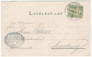 1900 Vöröstoronyi-szoros, Roter-Turm-Pass, Pasul Turnu Rosu; Altfluss, Landskrone, Der rote Thurm / ...