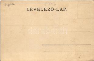 1906 Lippa, Lipova (?); utca, kereszt / street view, cross. photo (EK)