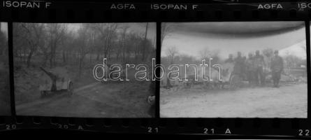 II. világháborús orosz fronton készült kisfilm negatívok, 36 kocka tekercsben