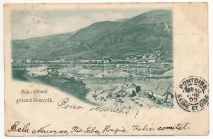 1899 (Vorläufer) Kissebes, Poieni (Kolozs); Gránitkőbányák / granite quarry, mine (EK)