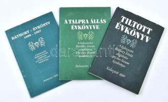 A kolozsvári Báthory István alapította Líceum évkönyvei, 3 db: Tiltott évkönyv (1990), A talpra állás évkönyve (1991), Báthory - évkönyv (1996-1997.)