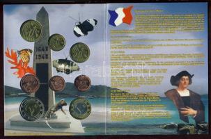 St. Martin 2005. 1c,2c,5c,10c,20c,50c,1€,2€ próbaveretek, szettben, díszkiadásba...