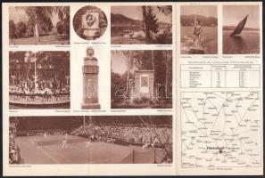 cca 1930-1940 Pörtschach am Wörthersee osztrák képes utazási prospektus