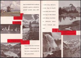 1934 Bécs, Ausztria a turisták országa, képes turisztikai kiadvány, térképmelléklettel