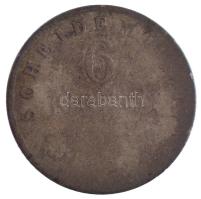 Német Államok / Hessen-Darmstadt 1833-1837. 6kr Ag T:F
German States / Hessen-Darmstadt 1833-1837. ...