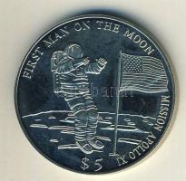 Libéria 2000. 5$ "Első ember a Holdon" T:BU