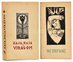 Haja, haja virágom! Virágénekek Szabó T. Attila gondozásában, és bevezetőjével. Gy. Szabó Béla eredeti dúcokról nyomtatott fametszeteivel. Bukarest, 1970, Kriterion. Kiadói egészvászon-kötés, kiadói kissé foltos, kissé szakadt papír védőborítóban. + Hej, zöld levél. Román népdalok. Vál. Ioan Dodu Balan. Szerk. és a bevezetőt írta: Faragó József. Bukarest, 1966., Ifjúsági Könyvkiadó. A rajzok és a borító Deák Ferenc munkái. Kiadói papírkötés.