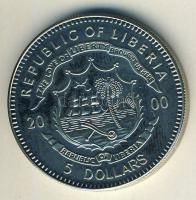 Libéria 2000. 5$ "Első ember a Holdon" T:BU