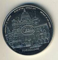 Libéria 2002. 5$ "Monaco, Vatikán, San Marino" T:BU