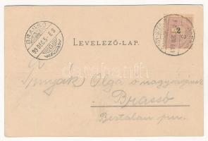 1899 (Vorläufer) Nagyszeben, Hermannstadt, Sibiu; Restauration "Stadtpark", Kleiner Speise...