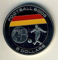 Libéria 2005. 5$ "Labdarúgó VB" multicolor T:PP