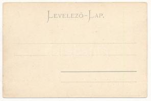 1902 Orsova, M. kir. erdőhivatal télen, M. kir. állami iskola, lovaskocsi. Hutterer G. kiadása / For...