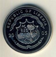 Libéria 2005. 5$ "Labdarúgó VB" multicolor T:PP